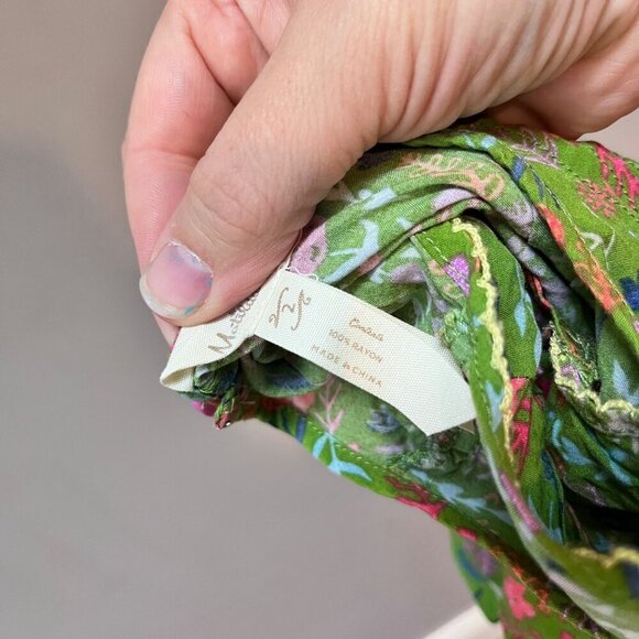 Matilda Jane Girls Floral Top Green/Pink 100%‎ Rayon Size 2T - Picture 3 of 5